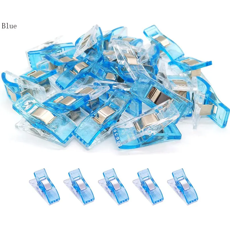 50Pcs Sewing Clips Quilting Clips Binding Clips Plastic Clips Fabric Clips  Sewing Craft Clamps for Sewing Crafting Knitting - AliExpress