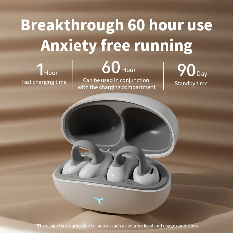 Bluetooth-наушники HM20 TWS, беспроводные, с костной проводимостью, с шумоподавлением, водонепроницаемые наушники-вкладыши