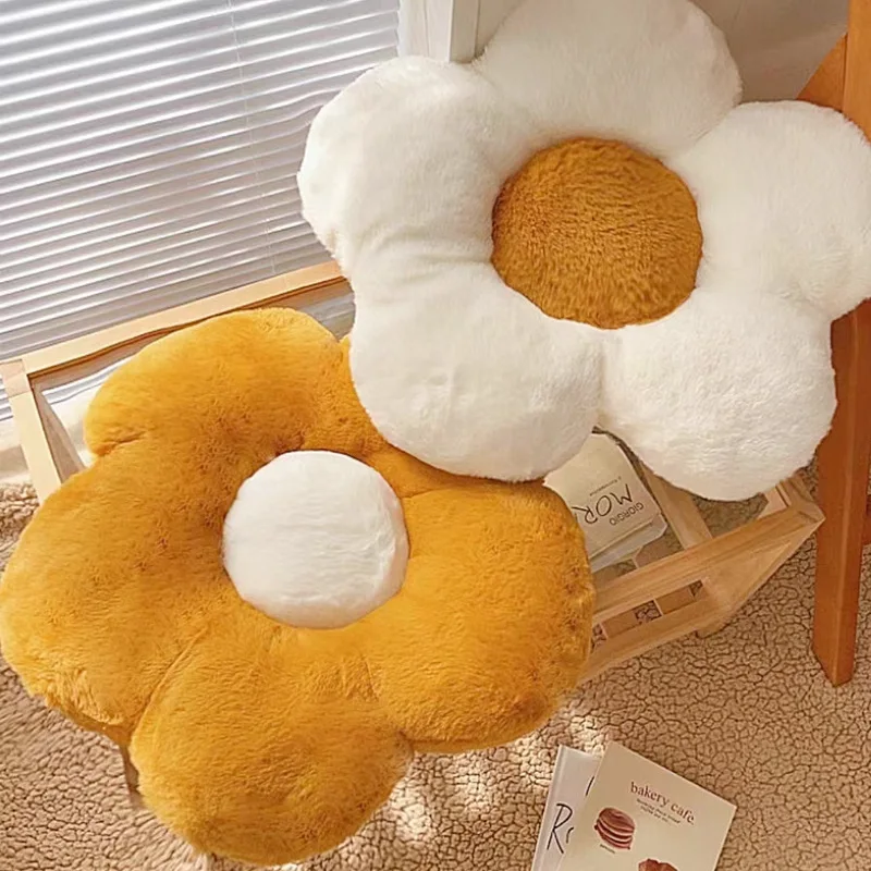 Daisy Flower Cushion Sunflower Shape Pillow Sofa Bay Window Cushions Plush Toy Bedroom Seat Pillow Office Room Decor Plush Gift 5