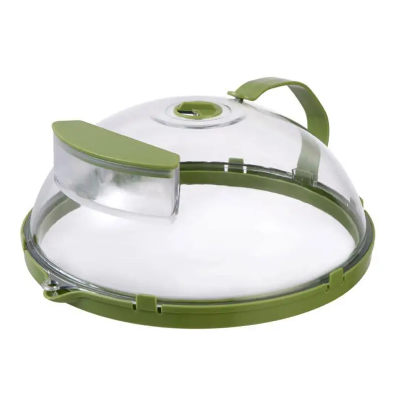 Microwave Splatter Cover Clear Microwave Cover for Food with Water Steamer and Handle 10 Inch Plate Covers Kitchen Gadgets