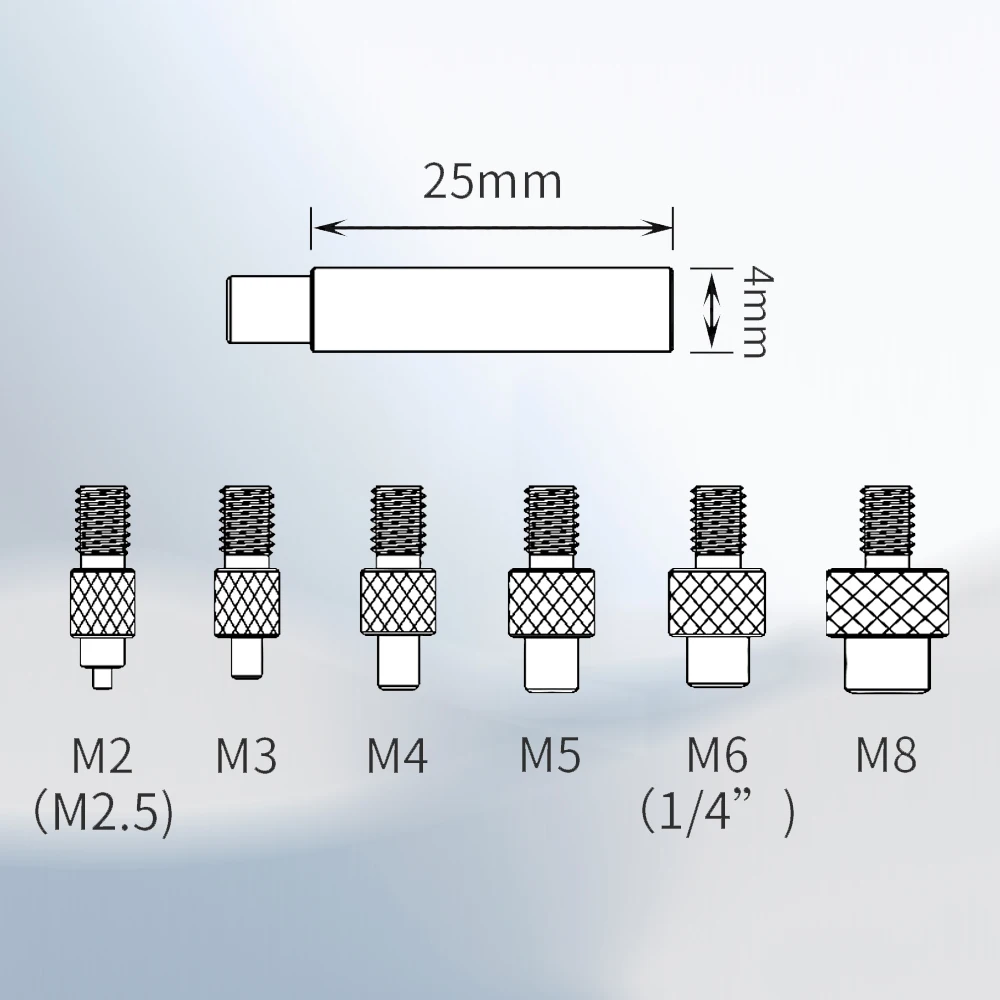 Latão Calor Inserir Porca Ponta de Ferro Embutido Kit Ferramenta de Inserção Quente para Peças de Impressora 3d Solda de Plástico Ponta m2 m3 m4 m5 m6 m8 - Imagem 5