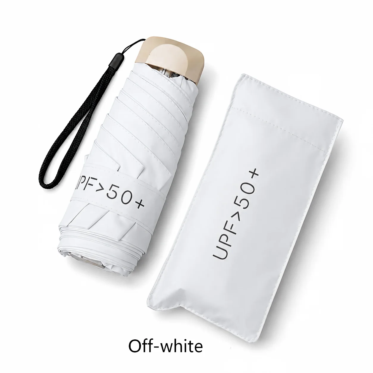 Compact UPF50+ UV Protection Mini Umbrella - Lightweight, Portable, and Foldable