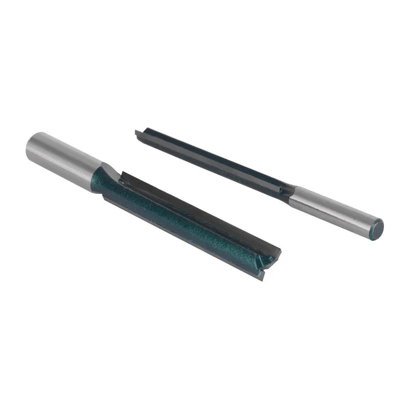 Milling Cutter Woodworking Tools 6.35MM 8MM 12MM Shank Long Blades Straight Router Bits Milling Cutters for Woodworking Cleaning Flush Trim