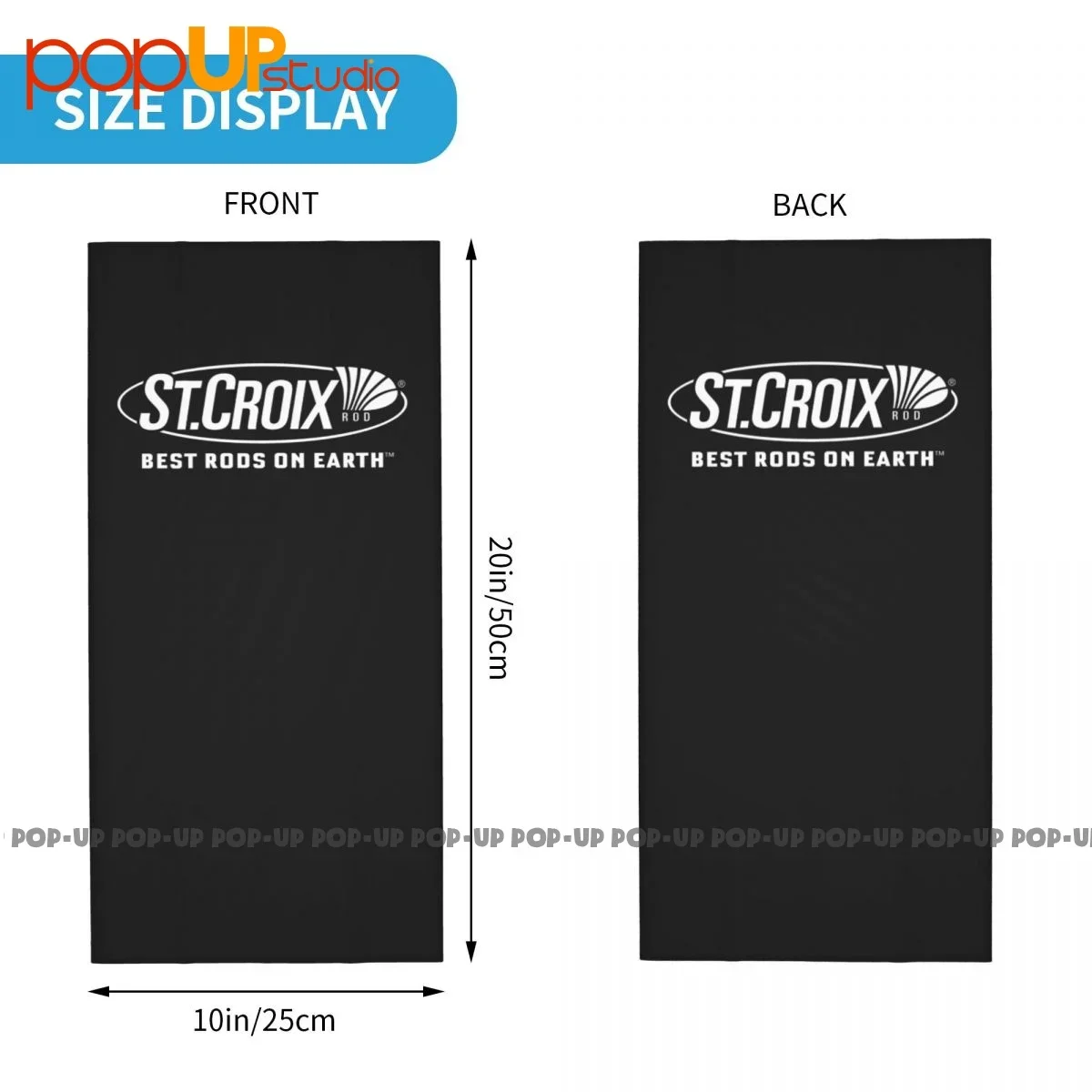 Best St. Croix Fishing Rods Casting Spinning Neck Gaiter Bandana Scarf Face Mask