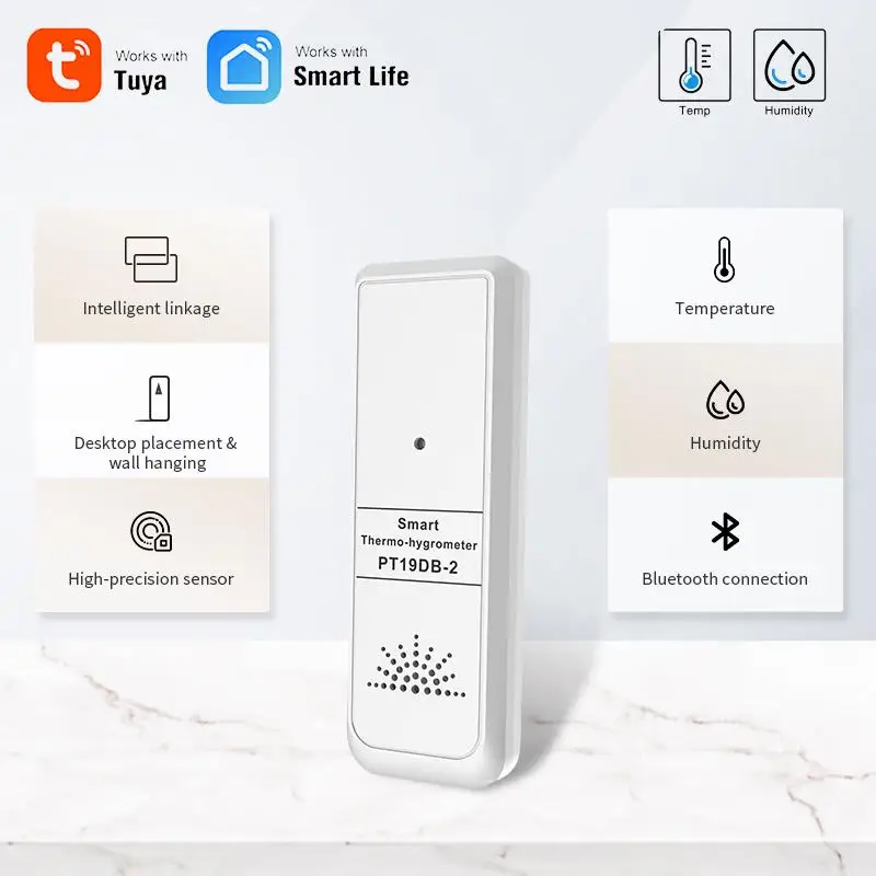 Tuya Smart Bluetooth Temperature Humidity Sensor Smart Home Indoor