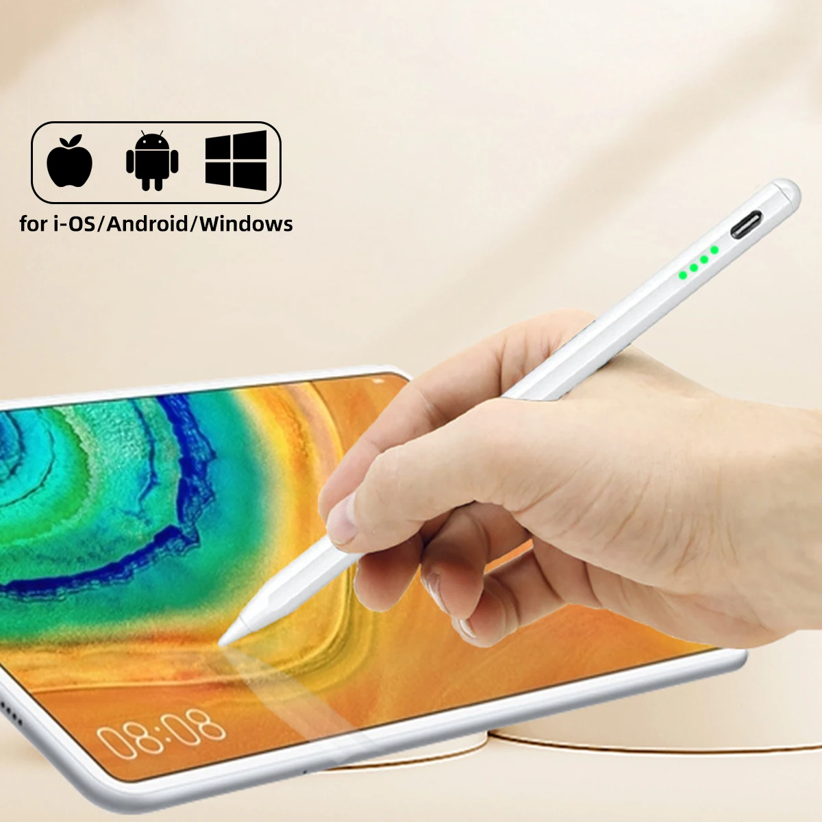 For Apple Pencil Stylus Pen iOS Tablet Touch Pen With Power Display for iPhone Xiaomi Samsung Tablet Accessories stylus pen ipad stylus touch screen stylus