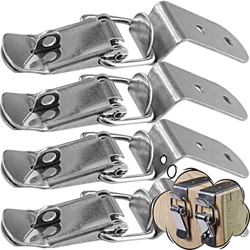 Toggle latches Jewelry box hasps Decorative latches Duck-mouth Buckle Hook Metal Spring Hasp