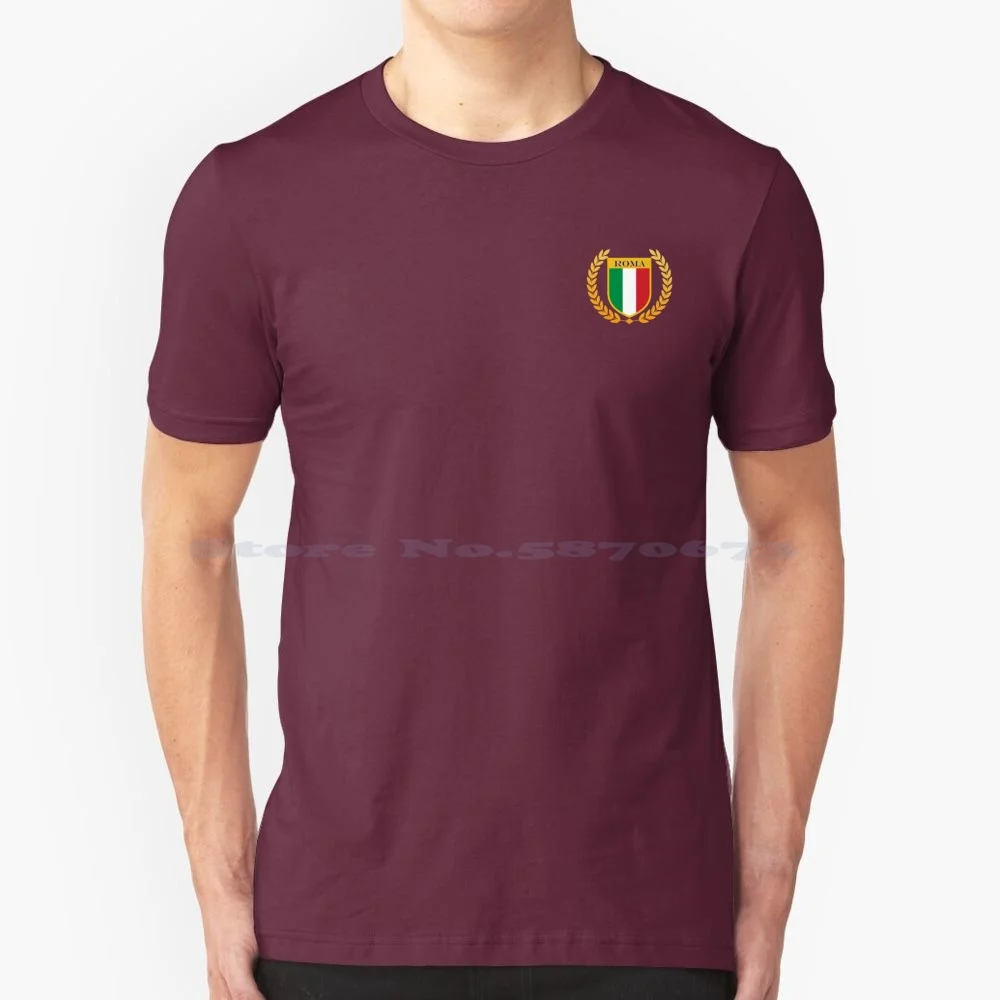 Maglietta Roma Italia 100% Cotone Tee Roma Italia Italia