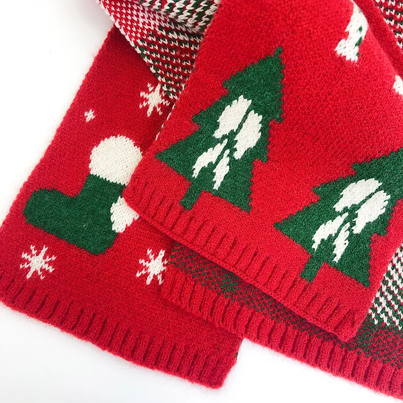 새로운 크리스마스 어린이 스카프 가을 겨울 크리스마스  스카프 유행 소년과 소녀 목 커버