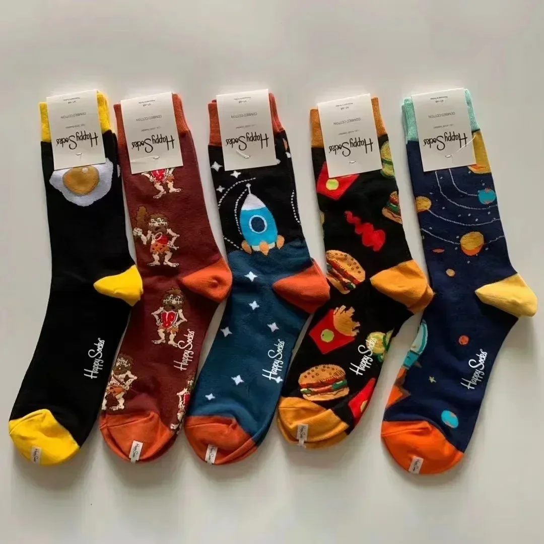 Sports Socks Cotton Socks Athletic Socks Gym Socks Cotton Blend Socks Black Socks Breathable Socks Solid Color Socks Solid Colour Socks Cycling Socks Casual Socks Sports Stockings Happy Socks Men's Classic Crew Sock Cotton Sports Socks Size 41-46