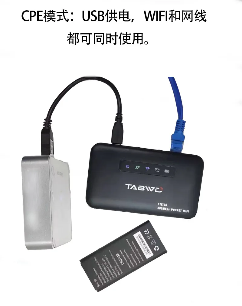 Roteador Wifi de Bolso sem Fio E5885 4g Mifi Hotspot 300 Mbps Cartão Sim Rj45 Lan Port Portátil ao ar Livre Móvel - Imagem 5