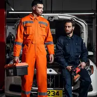 Cotton High Vis Work Coveralls
