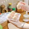 Mini Eggs Holder 6 Eggs Storage Container with Fixed Handle Plastic Eggs Storage Box Outdoor Camping Eggs Carriers 3