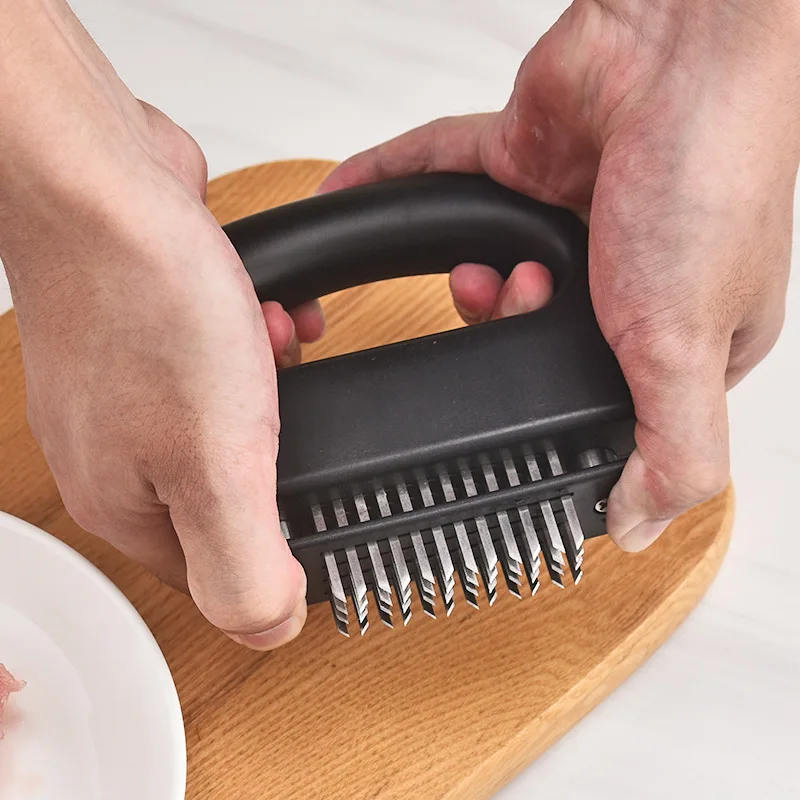 Stainless steel meat tenderizer steak meat hammer tenderizer needle Steak tenderizing needle For Meat Tenderizer
