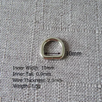 Alternative view of 1Pcs 15mm 20mm 25mm 32mm Metal D Ring Belt Strap Buckle Clasp For Bag Dog Collar Harness Leash Backpack Sewing Garment Accessory