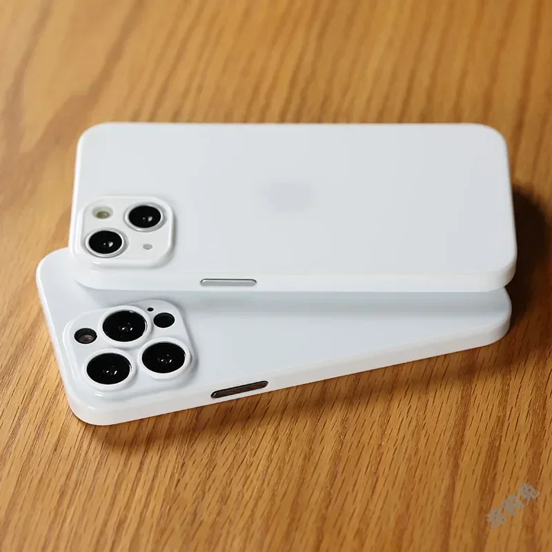 Sleek Matte Slim Clear Shockproof Phone Case - Ultra Thin Design