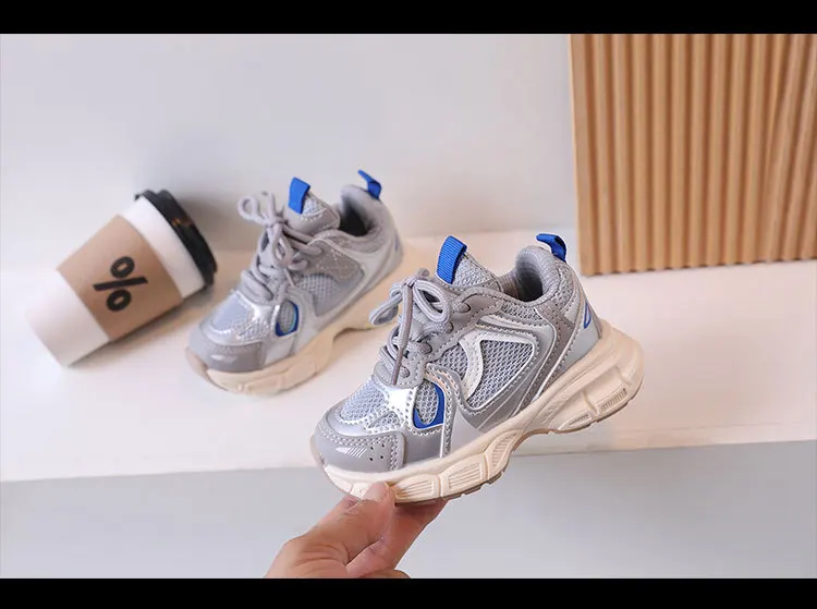 Kids Breathable Mesh Running Shoes - Casual Sneakers for Boys  Girls