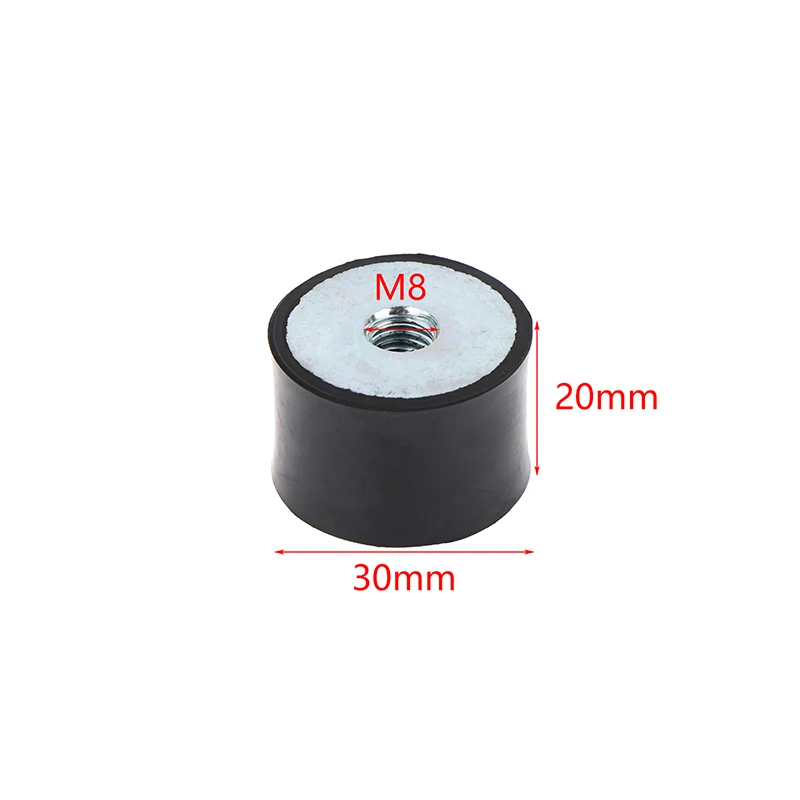 4 Stück Anti-Vibrations-Schrauben aus Gummi M8 20 x 30 mm 4 Stück Anti-Vibrations-Schrauben aus Gummi M8 20 x 30 mm