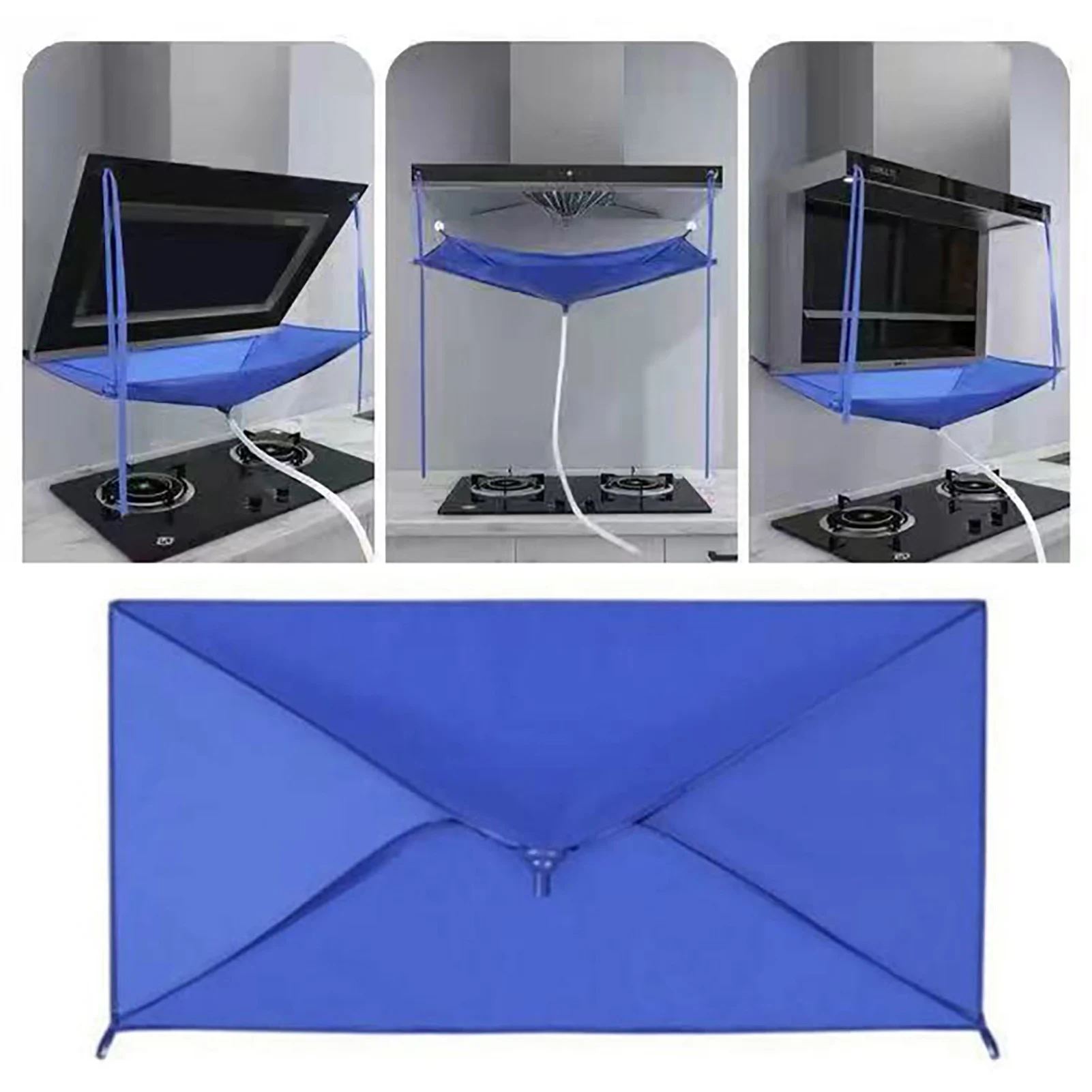 Cooker Hood Cleaner Cover Range Hood Cleaning Bag Kitchen Ventilator Wash Tool Waterproof Anti-Greasy Cleaning Bag
