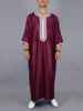 Moroccan ethnic style men's robe, Muslim Eid al Fitr formal attire, luxurious embroidered men's robe, exquisite design robe