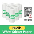 6Rolls White Sticker