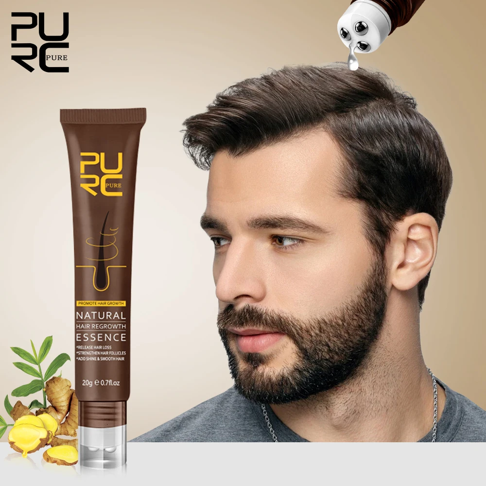 

PURC Ginger Hair Growth Products Hair Regrowth Serum Thickening Prevent Hair Loss Treatment for Men Women Beauty Health Care