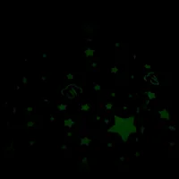 Convertible Sofa To Lounger 2 in 1 Kids Sofa Chair Glow in Dark Convertible Plush Foam Chair Star Glow in The Dark Toddler Couch 4