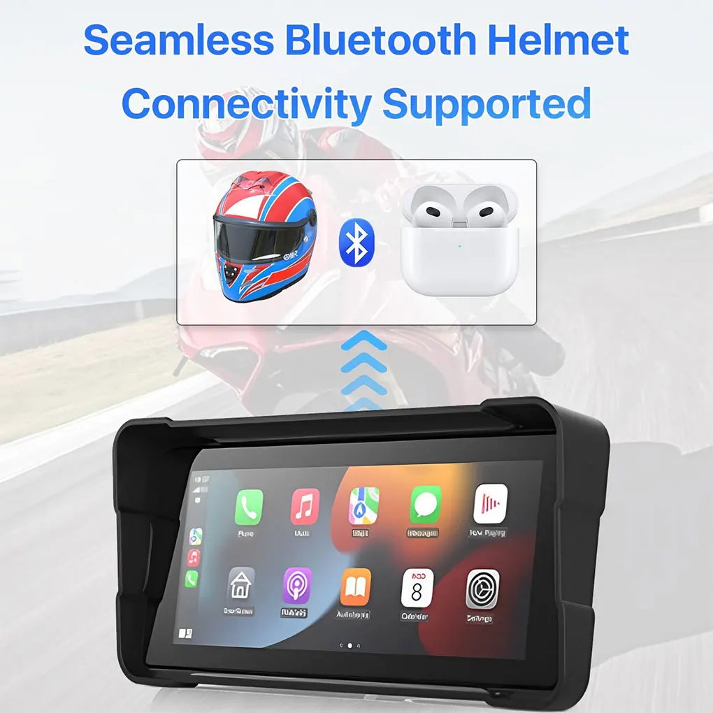 Motorcycle DVR Dash Cam IPS Touch Screen Dual 1080P Waterproof Moto Camera WiFi GPS Dash Cam Front Rear Driving Video Recorder