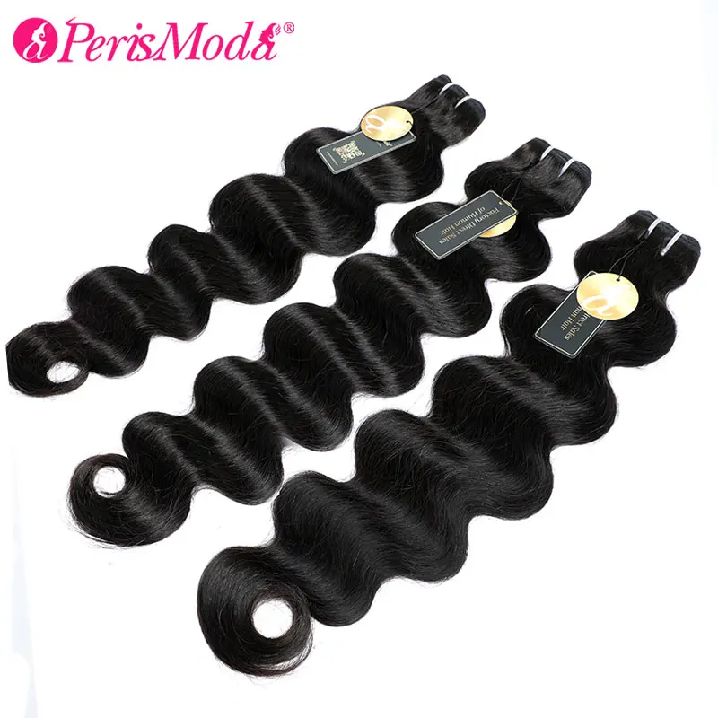 15A PerisModa Body Wave Bundles Human Hair Remy Brazilian Weaving 1/3/4 Pcs Weave Hair 30 Inch Natural Human Hair Extensions 2