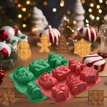 3D Christmas Silicone Candy Mold 1