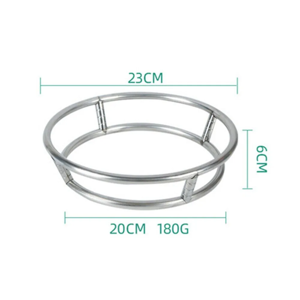 Rotundity Pot Storage Rack New Bold Stainless Steel Cauldron Bilayer Anti Scald Rack Kitchen 6