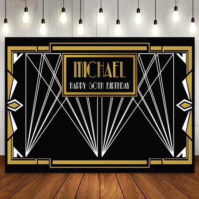 1920s Great Gatsby Party Decorations  Roaring 20s Party Decorations -  1920s Backdrop - Aliexpress
