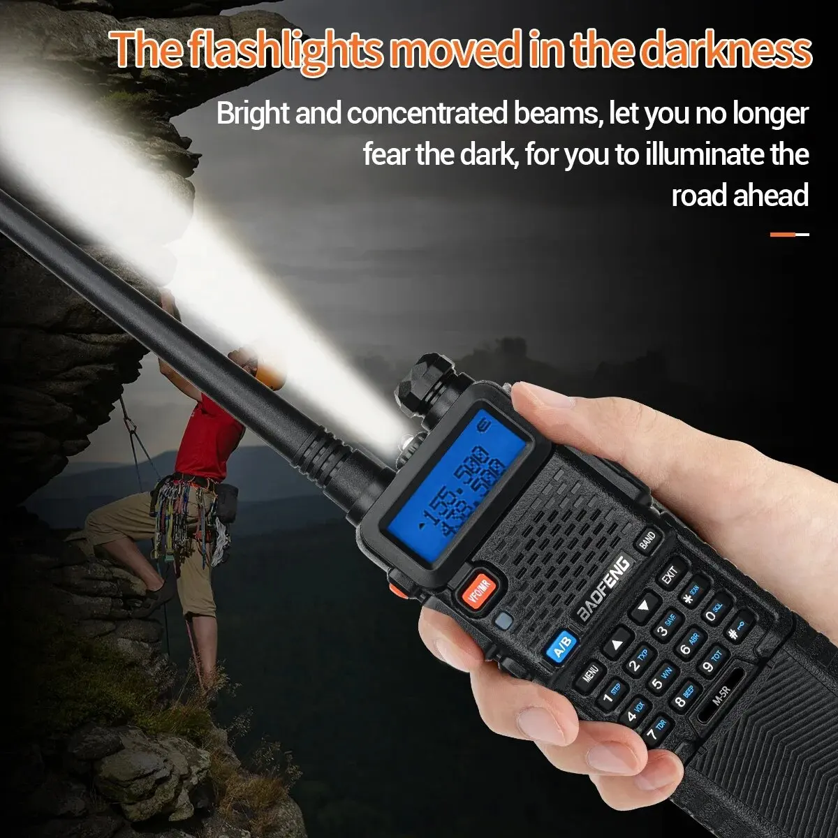 1/2 Stuks Baofeng M-5R Walkie Talkie Air Band 3800Mah Batterij Draadloze Kopieerfrequentie Lange Afstand Am Ham UV-5R K5 Bidirec walkie talkie