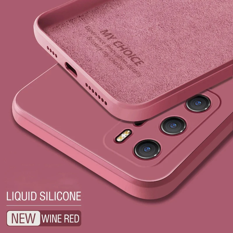 Luxury Original Liquid Silicone Soft Phone Case Cover