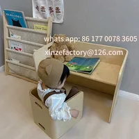 Customizable children's baby table and chair set, study table children's desk simple home desk 3