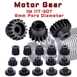 High-Performance Black Steel Pinion Motor Gear Set for RC Cars (27T)