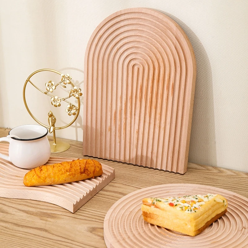 Round/Half Oval Arch Molds Silicone Tray Mold Epoxy Resin Casting Molds for Making Faux Slice Cup Mat