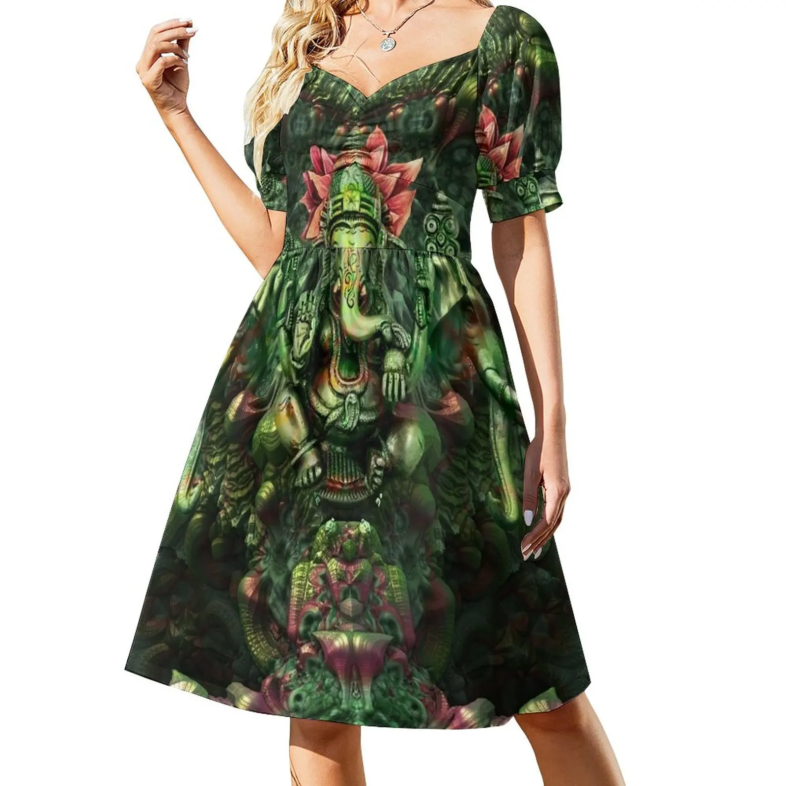 

Lord Ganesha Sleeveless Dress summer dress for women 2024 party dresses women dress summer 2024 women