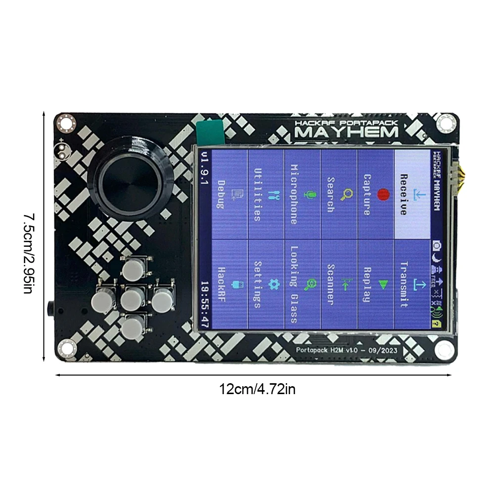 PortaPack H2M Signature Edition for R9 V1.9.1 SDR Radio 10.00MHZ TCXO Analog GPS Assembled 3.2inch Screen SDR Radio for Hackrf 6