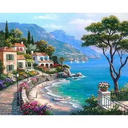 DIY Nature Landscape Oil Painting Kit - Acrylic Art - 75x60cm Diy Frame (172)