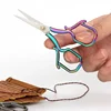 Retro Craft Scissors Stainless Steel Square Handle Household DIY Embroidery Thread Scissors For Sewing Cutting Cloth 4