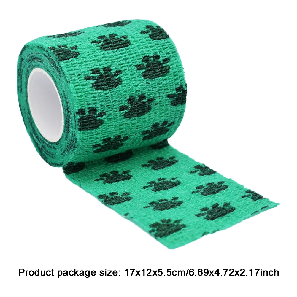 6Pcs Sports Protective Bandage Self-Adhesive Non-Woven Pet Bandage Wear Resist Vet Wrap Tape for Animals Ankle Sprains