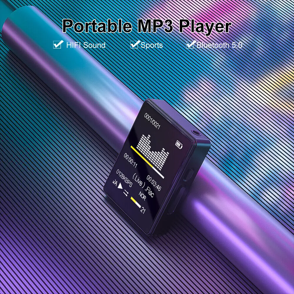 Metal Portable Bluetooth MP3 Player with TFT Screen and FM Radio