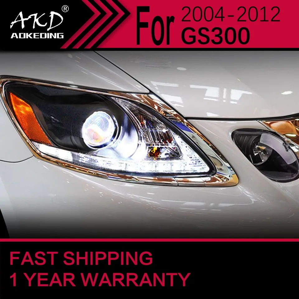 Lexus-LED車のヘッドライト,Xus gs 2004-2012 gs300 gs350用