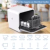 110V Home Kitchen Appliance Dishwasher Professional Portable Table-top Full-automatic Mini Dishwasher Portable Dish Washer 4