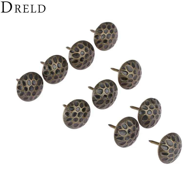 Upholstery Nail 10pcs Upholstery Nail Tachas Furniture Fittings Jewelry Box Sofa Decorative 19*20mm