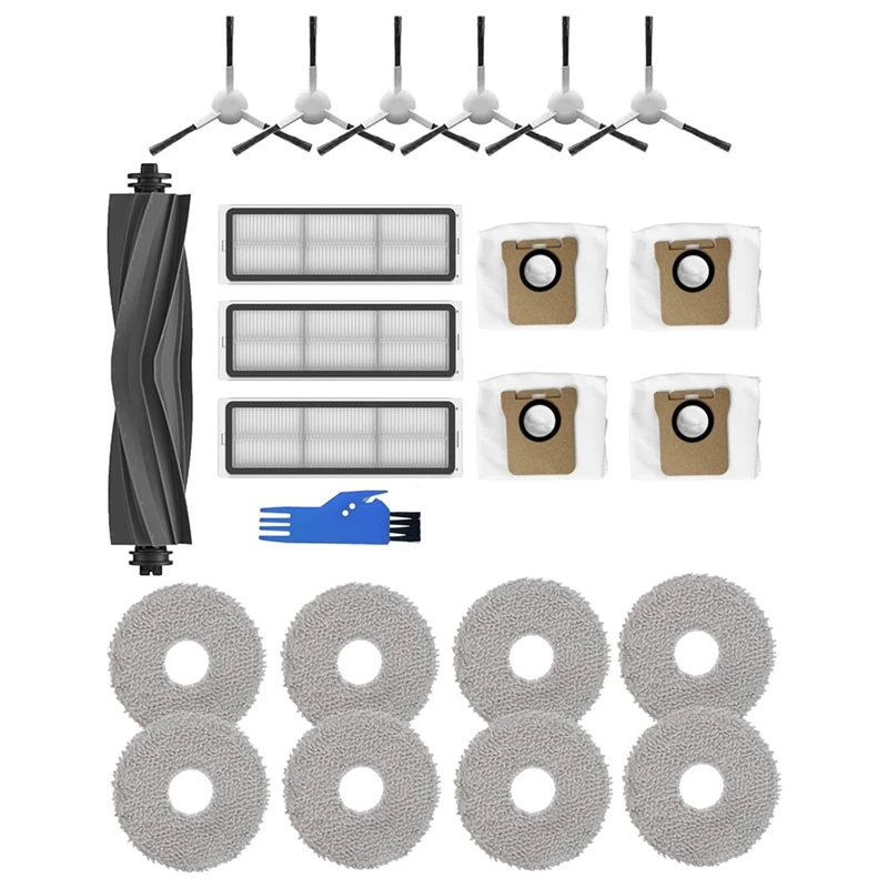 

Main Side Brush HEPA Filters Dust Bags Mop Pads For Dreame L10S Ultra, L10 Ultra Robot Vacuum Cleaner Replacement