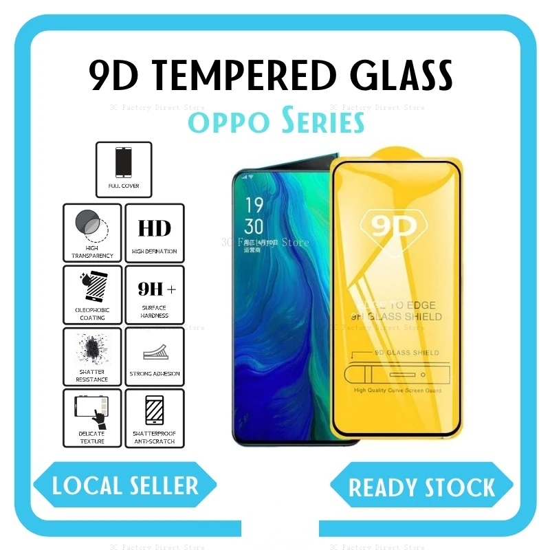 

FullScreen Tempered Glass For A91 A73 A92 A53 A15 A31 A5 A9 R17 Screen Protector For A78 A17 A57 A77 A96 A76 A95 A16 A74 A54 A93