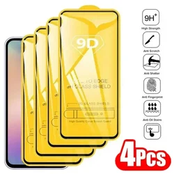 Premium 9D Tempered Glass Screen Protector - 4 Pieces (For Samsung A52S 5G)