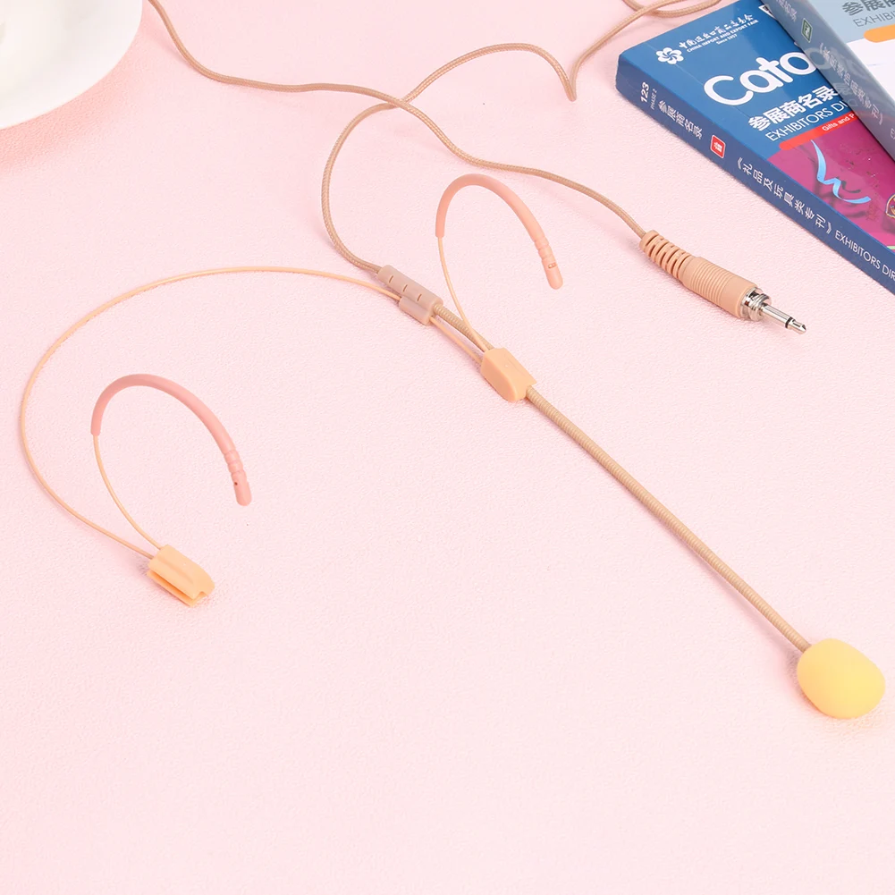 무선 바디팩 송신기용 콘덴서 마이크, 단방향 헤드셋 마이크, 음성 증폭기 스피커용, 3.5mm 플러그
